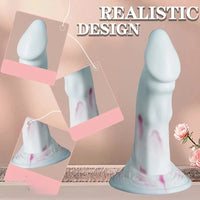 8.5in Dolphin Oversize Thickened Simulation Double Density Silicone Dildo