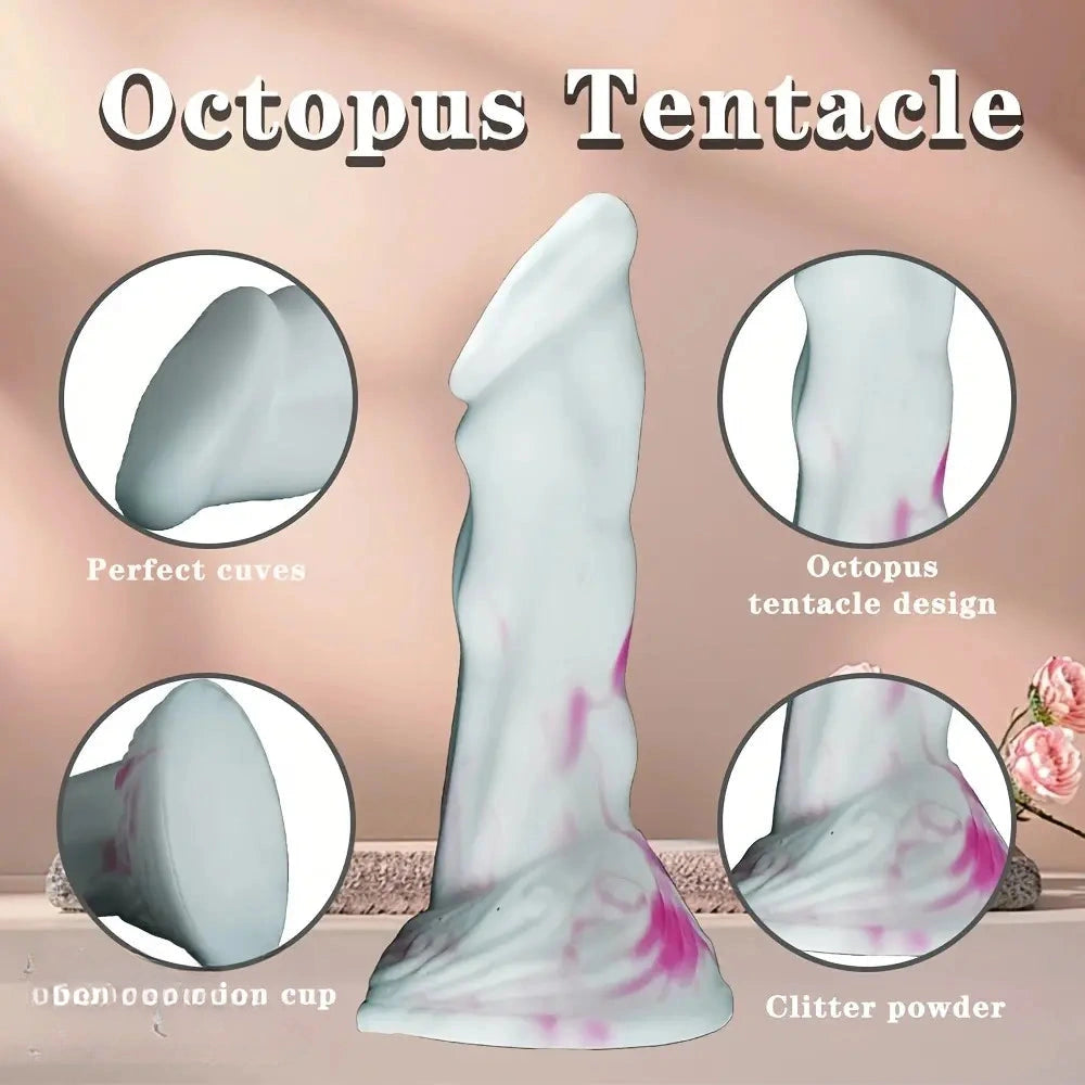 8.5in Dolphin Oversize Thickened Simulation Double Density Silicone Dildo