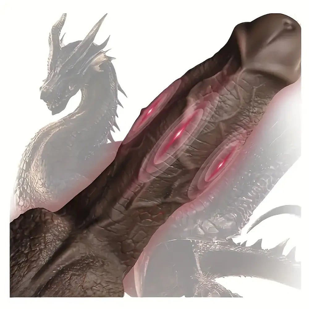 8.5in Dragon Scale Big Horse Cock Monster Silicone Soft Anal Clit Dildo