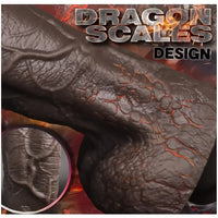 8.5in Dragon Scale Big Horse Cock Monster Silicone Soft Anal Clit Dildo