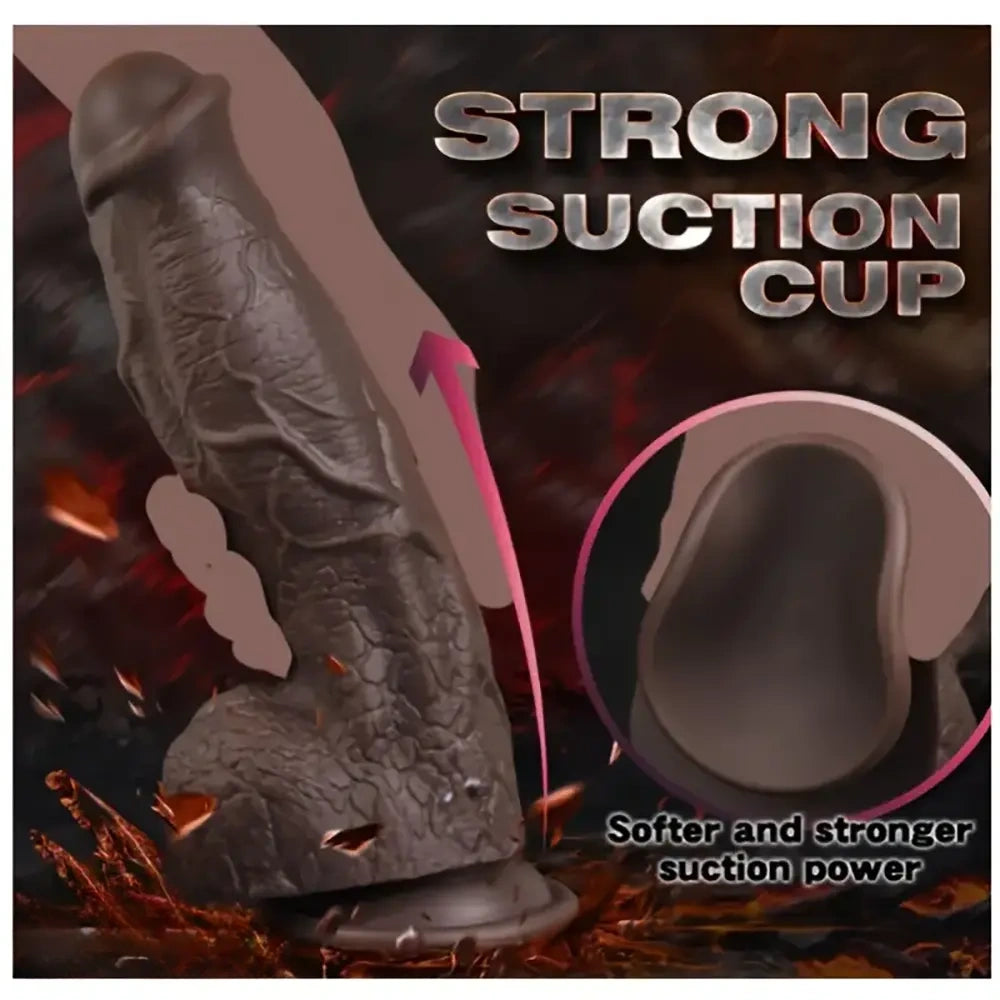 8.5in Dragon Scale Big Horse Cock Monster Silicone Soft Anal Clit Dildo