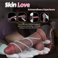 8.5in Dual Layer Silicone Strap on Ejaculating Dildo Prostate Massage Toy