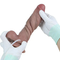 8.5in Dual Layer Silicone Strap on Ejaculating Dildo Prostate Massage Toy