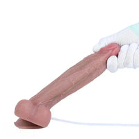 8.5in Dual Layer Silicone Strap on Ejaculating Dildo Prostate Massage Toy