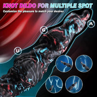 8.5in Fantasy Monster Knot Silicone Dildo For Vaginal and Anal Pleasure