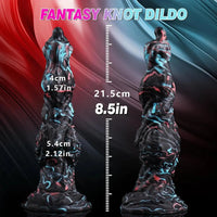 8.5in Fantasy Monster Knot Silicone Dildo For Vaginal and Anal Pleasure