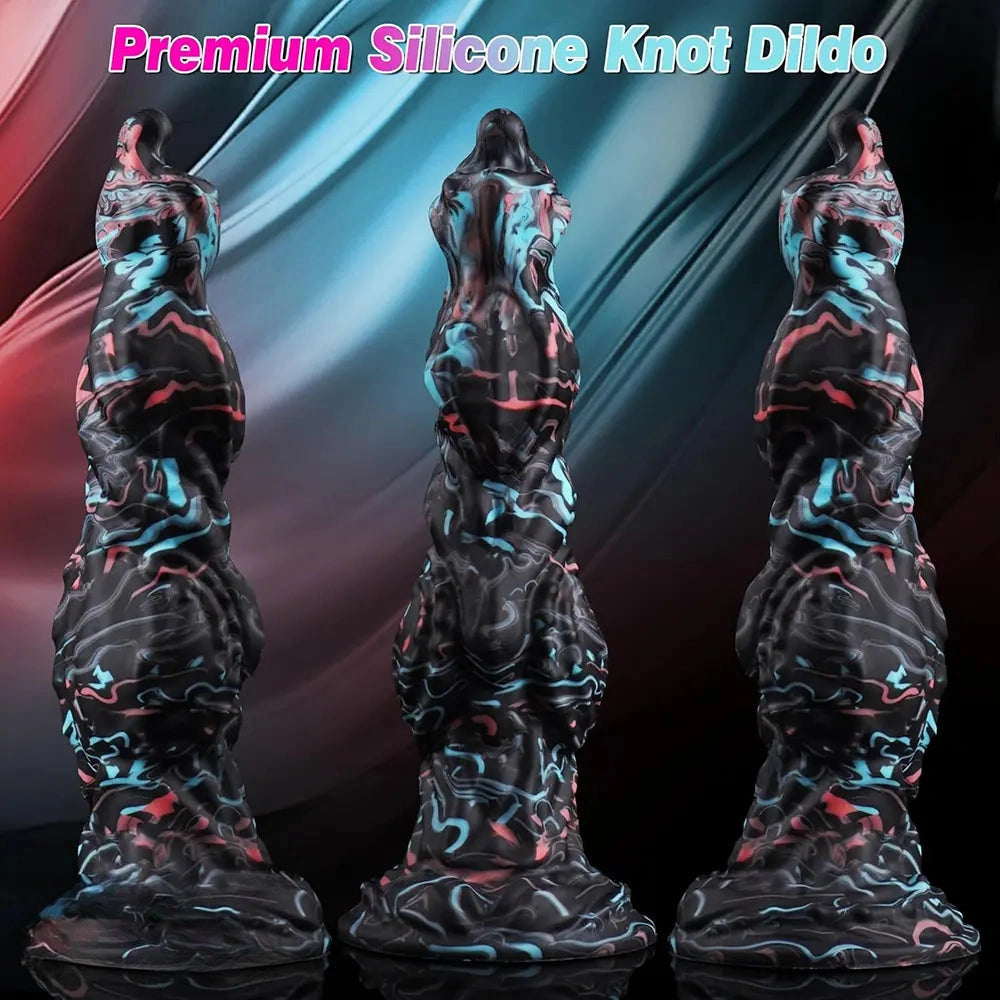 8.5in Fantasy Monster Knot Silicone Dildo For Vaginal and Anal Pleasure