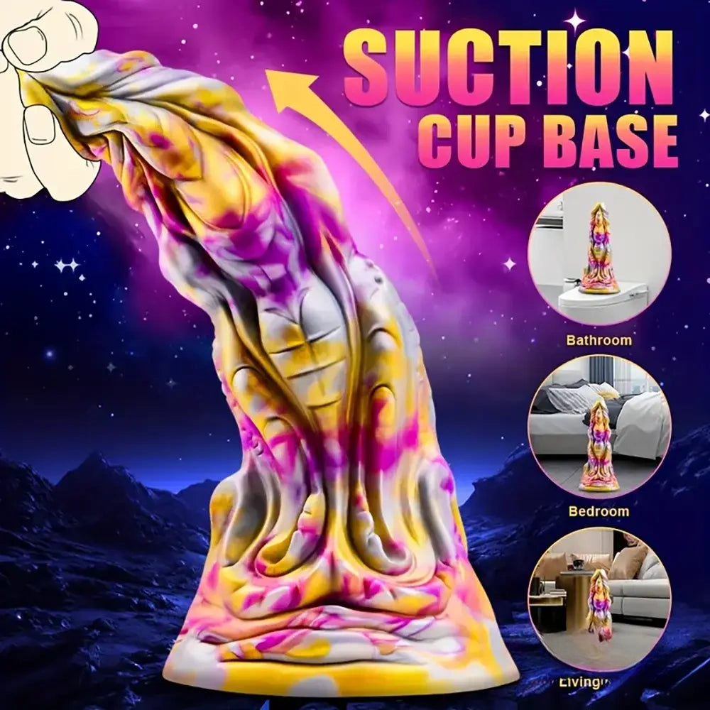 8.5in Fantasy Monster Silicone Dildo For Anal Orgasm Masturbation