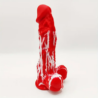 8.5in Liquid Silicone Soft Big Suction Cup Dildo For Female Pleasure