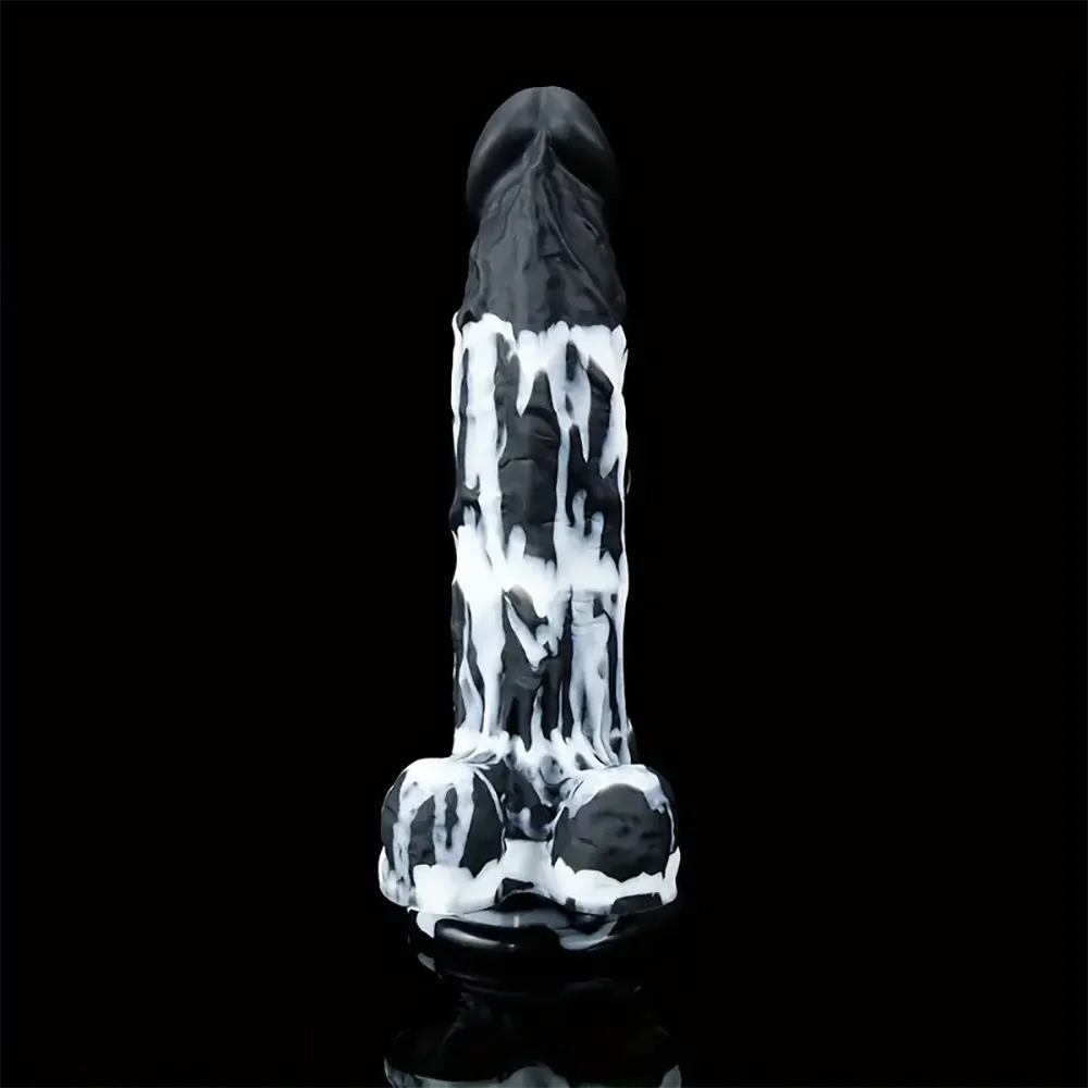 8.5in Liquid Silicone Soft Big Suction Cup Dildo For Female Pleasure