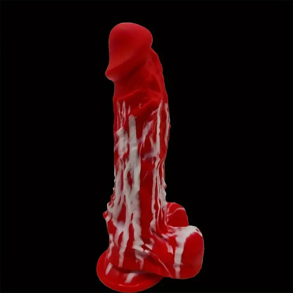 8.5in Liquid Silicone Soft Big Suction Cup Dildo For Female Pleasure