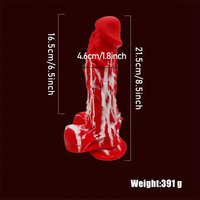 8.5in Liquid Silicone Soft Big Suction Cup Dildo For Female Pleasure