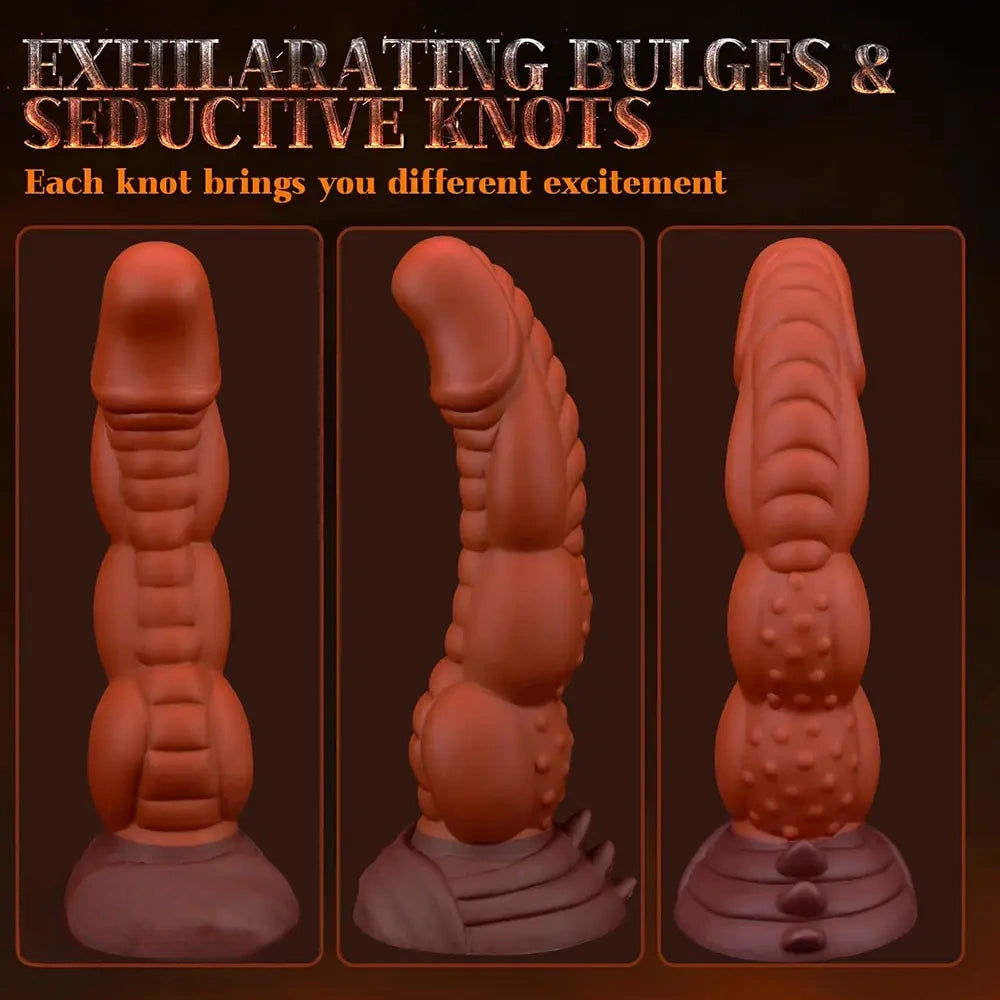 8.5in Monster Prostate Milk Spiked Silicone Soft Big Fantasy Dildo