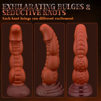 8.5in Monster Prostate Milk Spiked Silicone Soft Big Fantasy Dildo