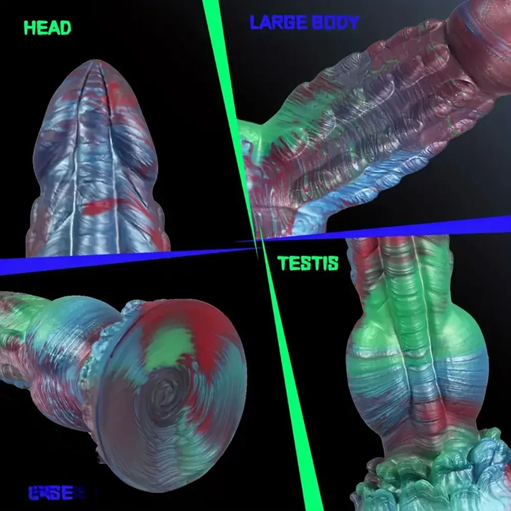 8.5in Monster Silicone Soft Knot Fantasy Big Dildo For Prostate Massage