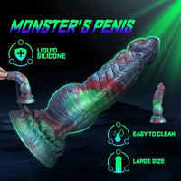 8.5in Monster Silicone Soft Knot Fantasy Big Dildo For Prostate Massage