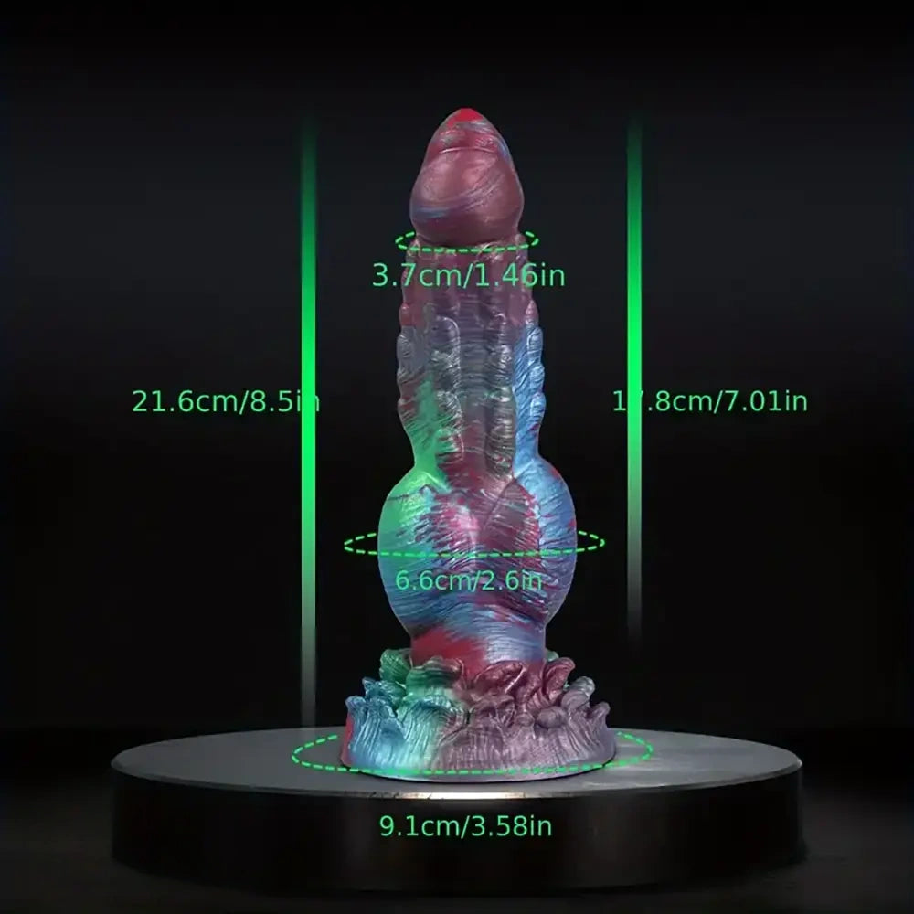 8.5in Monster Silicone Soft Knot Fantasy Big Dildo For Prostate Massage