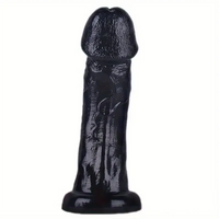 8.5in Real Cock Big Black Dildo Penis Anal Expander For Anus Stimulation