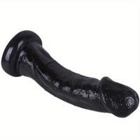 8.5in Real Cock Big Black Dildo Penis Anal Expander For Anus Stimulation
