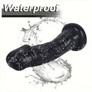 8.5in Real Cock Big Black Dildo Penis Anal Expander For Anus Stimulation