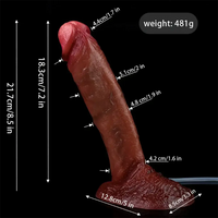 8.5in Realistic Squirting Penis Silicone Dildo With Liquid Chamber