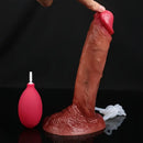 8.5in Realistic Squirting Penis Silicone Dildo With Liquid Chamber