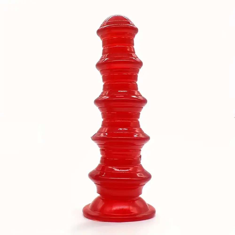 8.5in Ribbed Anal Plug PVC Dildo Big Anus Expansion Women Sex Toy