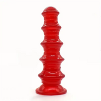 8.5in Ribbed Anal Plug PVC Dildo Big Anus Expansion Women Sex Toy