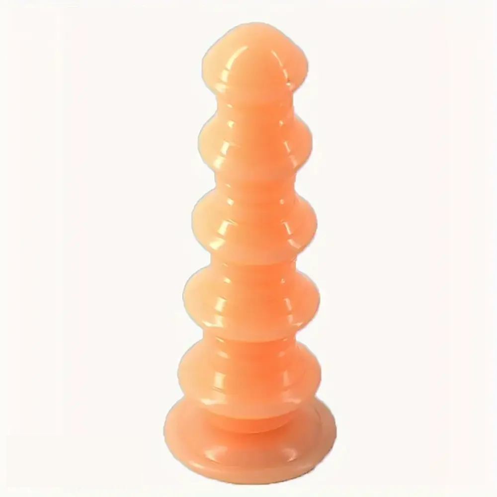 8.5in Ribbed Anal Plug PVC Dildo Big Anus Expansion Women Sex Toy