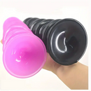 8.5in Ribbed Anal Plug PVC Dildo Big Anus Expansion Women Sex Toy