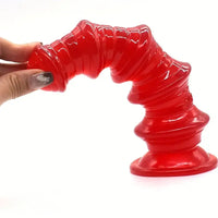 8.5in Ribbed Anal Plug PVC Dildo Big Anus Expansion Women Sex Toy