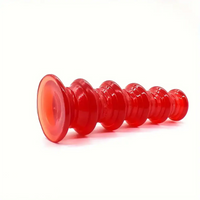 8.5in Ribbed Anal Plug PVC Dildo Big Anus Expansion Women Sex Toy
