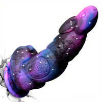8.5in Silicone Dragon Soft Dildo For Women With Rabbit Head Suction Cup