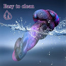 8.5in Silicone Dragon Soft Dildo For Women With Rabbit Head Suction Cup