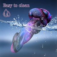 8.5in Silicone Dragon Soft Dildo For Women With Rabbit Head Suction Cup