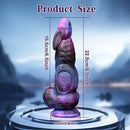 8.5in Silicone Dragon Soft Dildo For Women With Rabbit Head Suction Cup