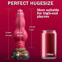 8.5in Thick Knot Smooth Tip Monster Dildo Manual Gay Sex Product