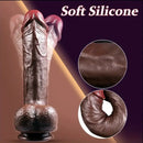 8.5in Unique Texture Soft Silicone Lifelike Skin-Touching Dildo With Sucker