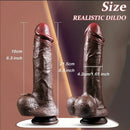8.5in Unique Texture Soft Silicone Lifelike Skin-Touching Dildo With Sucker