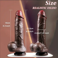 8.5in Unique Texture Soft Silicone Lifelike Skin-Touching Dildo With Sucker