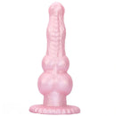 8.62in Realistic Big Dog Penis Knot Design Silicone Soft Dildo