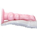 8.62in Realistic Big Dog Penis Knot Design Silicone Soft Dildo