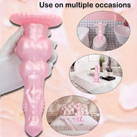 8.62in Realistic Big Dog Penis Knot Design Silicone Soft Dildo