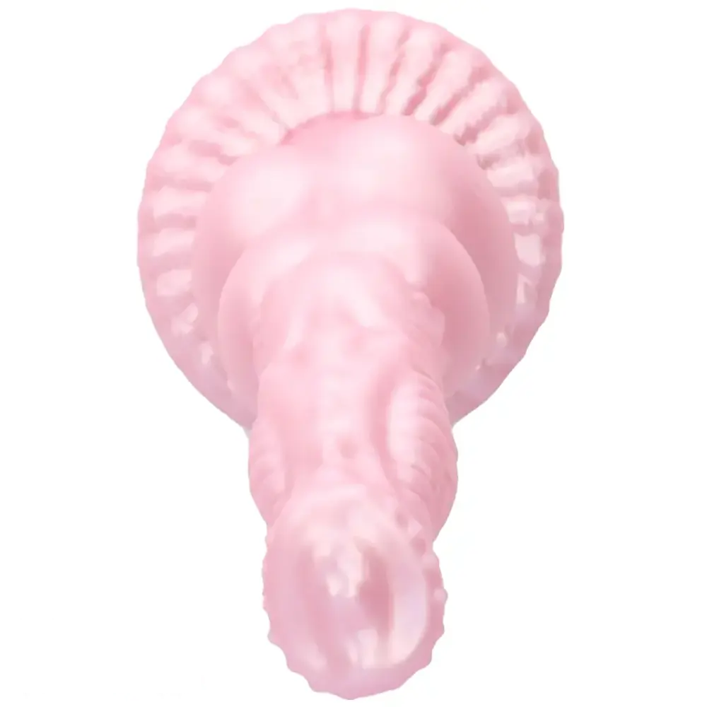 8.62in Realistic Big Dog Penis Knot Design Silicone Soft Dildo