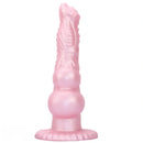 8.62in Realistic Big Dog Penis Knot Design Silicone Soft Dildo