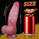 8.66 Dual Density Silicone Real Soft Thick Dildo Gay Cock Sex Product