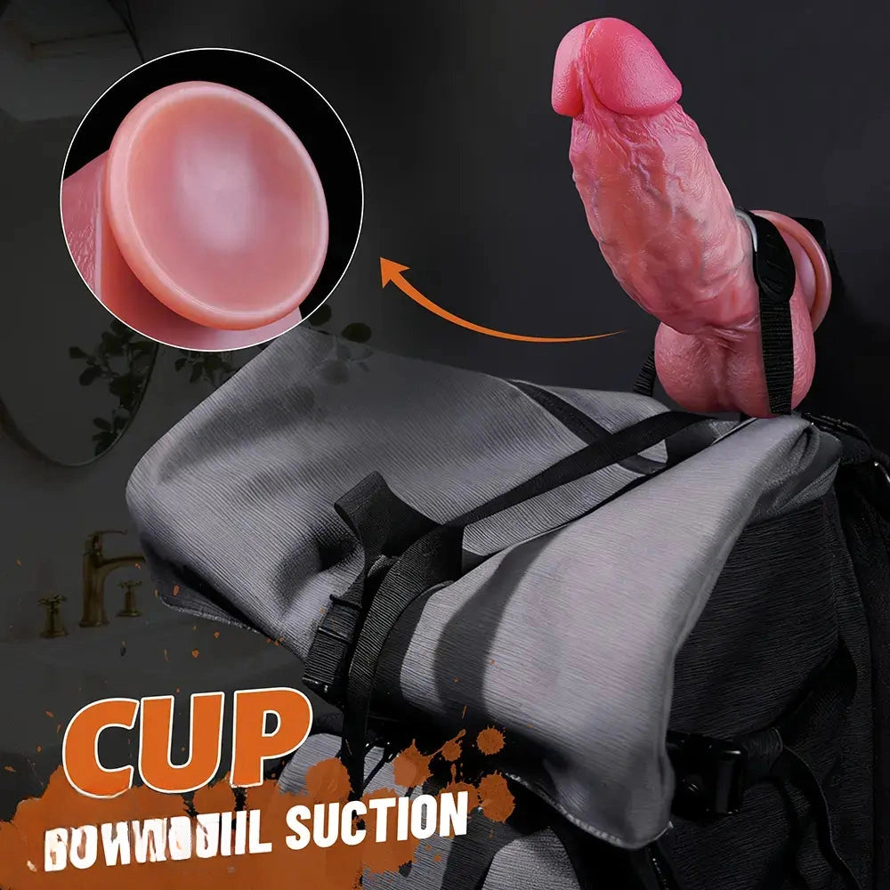 8.66 Dual Density Silicone Real Soft Thick Dildo Gay Cock Sex Product