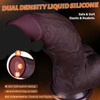 8.66 Dual Density Silicone Real Soft Thick Dildo Gay Cock Sex Product
