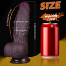 8.66 Dual Density Silicone Real Soft Thick Dildo Gay Cock Sex Product