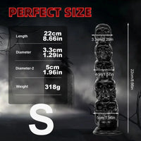 8.668in 11.86in 7.87in 11.02in Pumpkin Skull Odd Head Big Black Dildo
